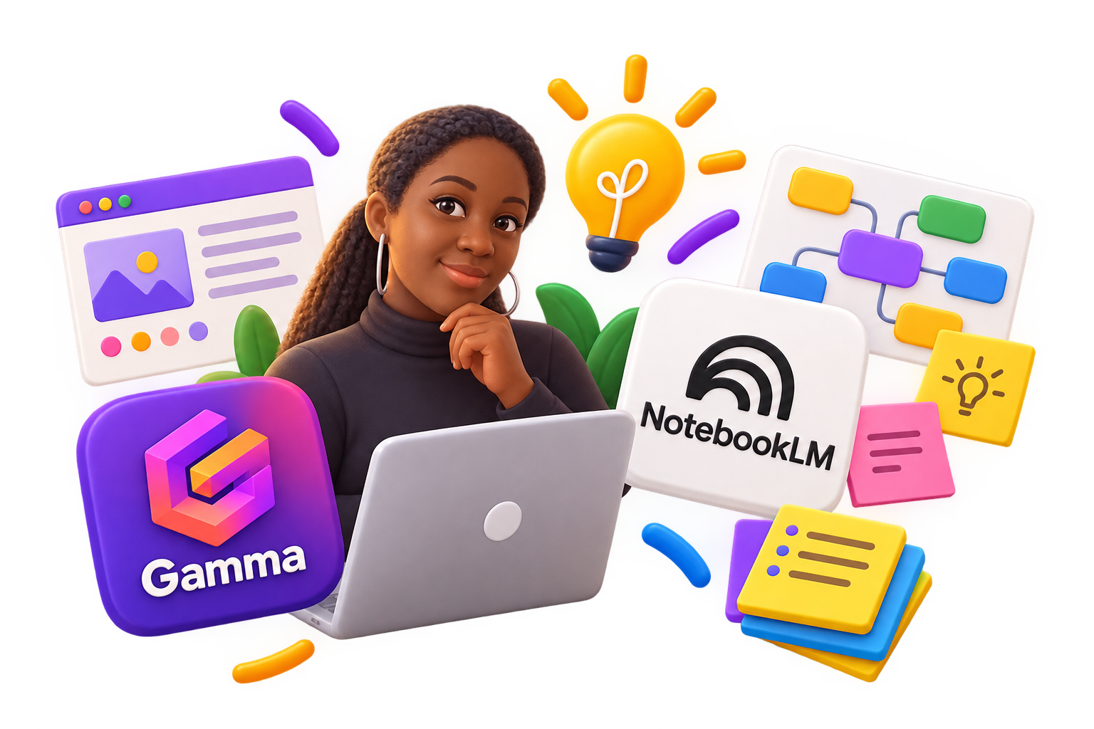 NotebookLM et Gamma pour structurer et présenter les idées