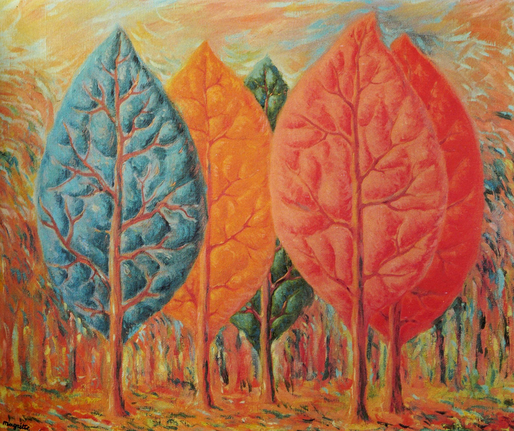 image du tableau l'incendie de magritte