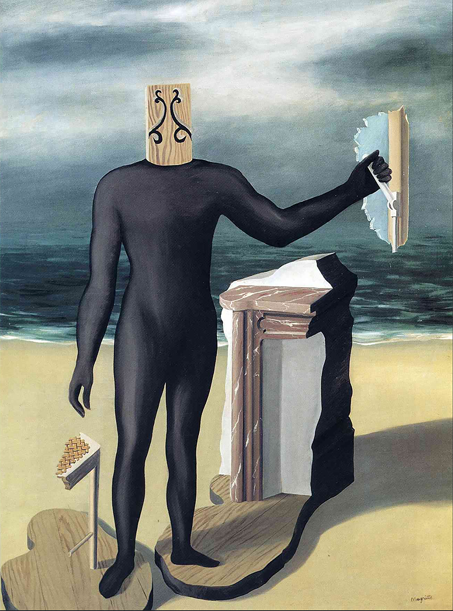 image du tableau l'homme du large de magritte